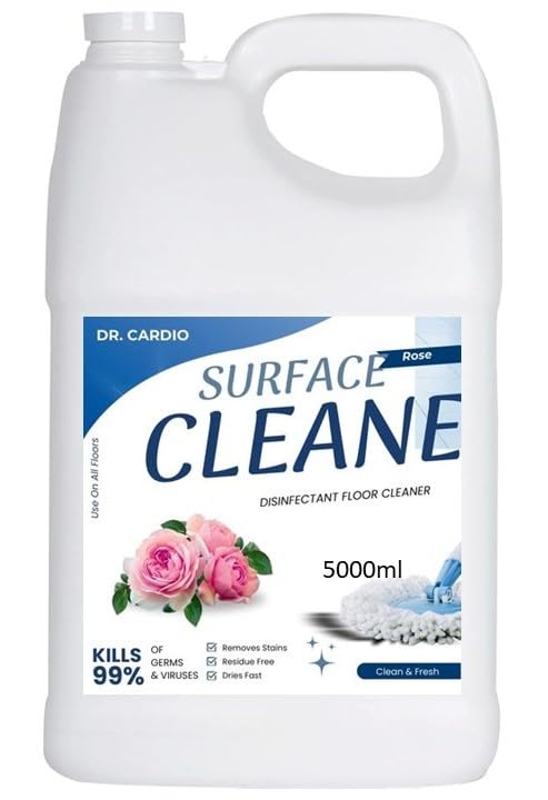 See full amazon price history chart for Dr Cardio 5 Litre Rose, Disinfectant Surface & Floor Cleaner Liquid | Suitable for All Floor Cleaner Mops | Kills 99.9% Germs Dr Cardio 5 Litre Rose, Disinfectant Surface & Floor Cleaner Liquid | Suitable for All Floor Cleaner Mops | Kills 99.9% Germs (B0D95JM2QZ) Amazon Price History, Amazon Price Tracker