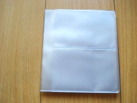 6-Page Double High Hipster Wallet Insert (Top Loading) - White Vinyl Unisex Adult Wallet - Zip Pocket - Minimalist Style - Holds 24 Credit Cards or Pictures3