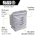 Klein Tools 5416L Tool Pouch, Leather Bull-Pin and Bolt Bag, Tunnel Loop Connection, Reinforced Bottom, 5 x 10 x 9-Inch