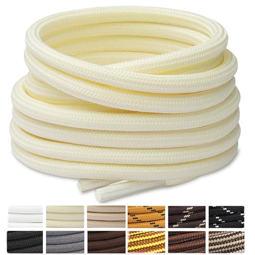 Image of Stepace 2 Pairs Round Heavy Duty Boot Laces for Hiking and Work Boots