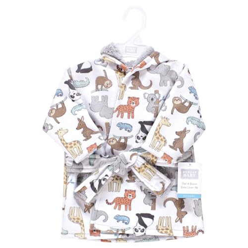 Image of Hudson Baby Unisex BabyMink with Faux Fur Lining Pool and Beach Robe Cover-ups