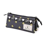 Portatodo plano para lápices Karactermania Karactermania, Estuche Niñas, Gris, One Size