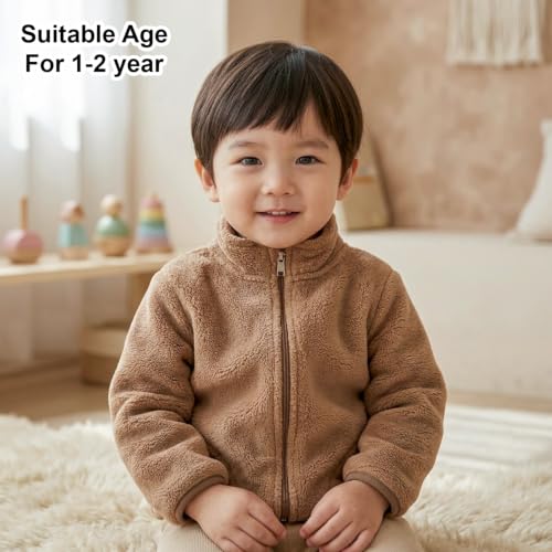Image of MOMISY Baby Boy & Girls Sweater Jacket Front Open Cardigan