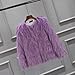 AIMAOMI purple coat, Girls Faux-Fur Jacket Coat Winter Snowday Thick Warm Fashion Kids Cool Clothes,Girls' Outerwear Jakets & Coats(Purple, 7-8 Years)