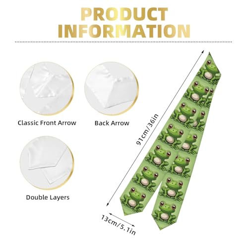 Cute Frog Print Flat Shawl - Satin Shawl for Graduation Ceremony Gift for Son Daughters Friends Sisters3