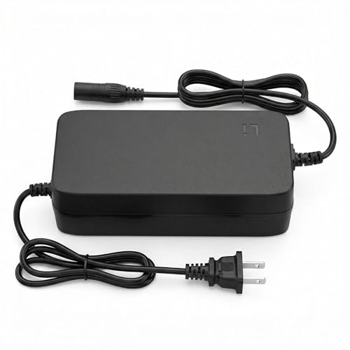 Zylvro Universal Electric Bike Charger, 54.6V, 2AH, for 48V Lithium Battery, for DeepPower K301/ E14 / DTTZH/ASKGO/APYEAR/LELEKUAI and Other E-Bike, Black