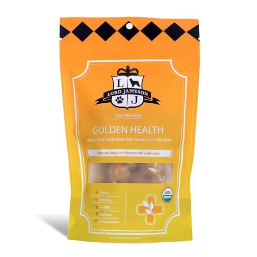 Lord Jameson: Golden Health 6 oz - Dog Wellness Treats, Organic Soft & Chewy No-Bake Bites, Anti-Inflammatory, Oats, PB & Coconut, Preservative Free