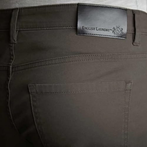 English Laundry Men's 5 Pocket The Oaklum Pant (US, Waist Inseam, 38, 29, Regular, Regular, 309 Olive Green)3