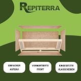 REPITERRA terrarium bois OSB 120x60x60 cm, aération avant photo 3