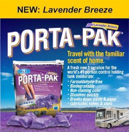 Walex Porta-Pak "Lavender Breeze" Black Water Holding Tank Toilet Treatment Deodorizer Drop Ins (2)