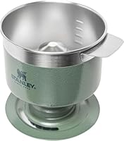 Stanley 1913 Perfect Brew Pour Over Kaffeebereiter - Ergibt 1-6 Tassen - Kaffeefilter Wiederverwendbar Edelstahl - Filterkaffee - BPA-Frei - Leicht Zu Reinigen & Abnehmbarer Filter - Hammertone Green