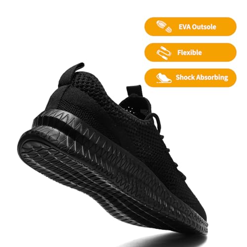 Image of DLWKIPV Mens Slip On Shoes Tennis Walking Gym Athletic Running Fashion Sneakers Workout Footwear Casual Sport Outdoors Breathable Knitted Mesh Lightweight