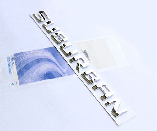 Insignias Suburban originales en cromo brillante de aleación para GM 3