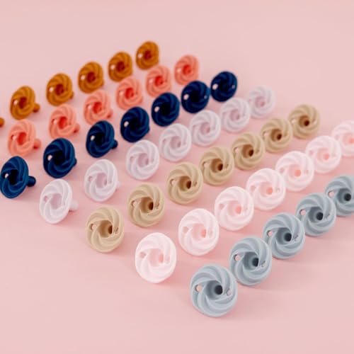 Image of Doodle & Co. Holland Classic Pacifier for New Born Babies | BPA Free Lead Free Natural Nipple Shape 100% Silicone for Infants | Helps Promote Healthy Oral Development | 0-3 Months | Blush /Peach