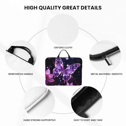 Funda para portátil con diseño mariposa 14 pulgadas miniatura 6