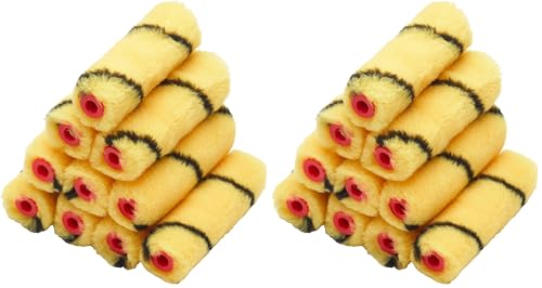 ProDec PRRE040 Medium Pile Rollers, Red, 4-Inch, Set of 10 Pieces Tiger Mini-Roller, mittelhoher Flor, rot, 10 Stück (Packung mit 2) – Ansicht 1