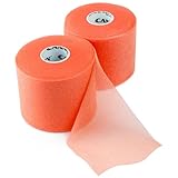 Cannon Sports プレラップ 2パック 30ヤード 各ロール アスレチック テープ フォーム アンダーラップ 足首 手首 手 膝 肘 髪用 (オレンジ)