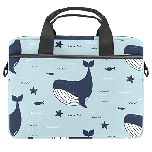 Sac à bandoulière pour ordinateur 13-14.5 pouces motif oiseaux