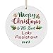 Merry for The Best Lab Assistant Ever Ornament for Xmas Tree Technician Laboratory Medical Tech Research Phlebotomist Round Shaped Circle Present Party Decor