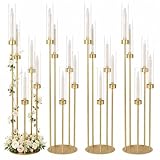 5 Arm Gold Candelabra Set of 4
