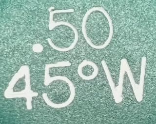 Four Pack - Oil Burner Nozzle, 50 45 W, Semi Solid Spray Green Cap All purpose semisolid Oil Nozzle 50 45 W - Pack of 4