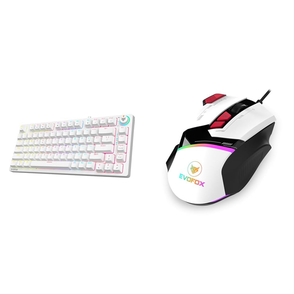 EvoFox Explorer Series Bundle Katana X2 TKL White Wireless