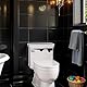 3D Monster Toilettendeckel Aufkleber Abnehmbare Badezimmer Wandaufkleber Schwarz Lustige Toilettensitz Dekoration