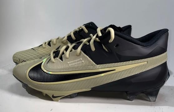 Image of Nike Vapor Edge Elite 360 2 Men's Football Cleats Black Gold FD5713-002 Size 14.5