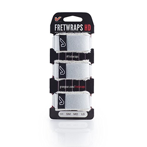 Image of Gruv Gear FretWraps HD 3-Pack inchStone inch Guitar String Muters, White, Extra Large