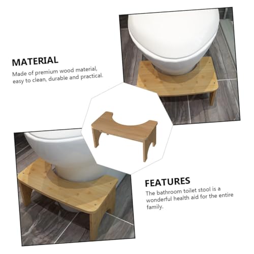Tabouret de WC en bois marchepied pour salle de bain - 3
