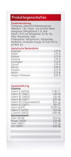RECOACTIV Herz Tonicum für Katzen, 3 x 90 ml, Ergänzungsfuttermittel bei Herzfunktionsstörungen sowie zur Prophylaxe, mit Taurin, L-Carnitin, Omega-3-Fettsäuren und Weißdorn