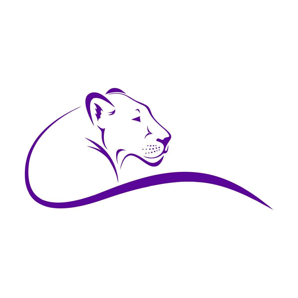 Lioness Wall Decals Lion Wall Art Stickers Animals Safari Predator Vinyl Sticker Home Decor Bedroom Wild Pet Murals Extra Large - 56x114cm