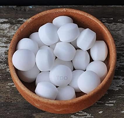 HENLYS White Naphthalene Balls for Clothes | Bathroom | Wardrobe | Pantry | Moth, Protect Clothes 100% Safe | Smell Stain-Germs Free 400g 3