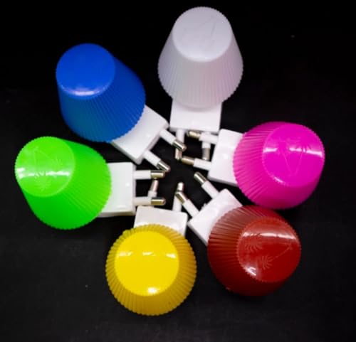 Image of GURUSOAMI Small lamp Type 2 Pin Night Lamp 0.5 Watt Plug & Play Bulb for Bedroom, Living Room, Zero Watt Light Direct Socket use for Night (RED /Yellow, 2.0, Count)