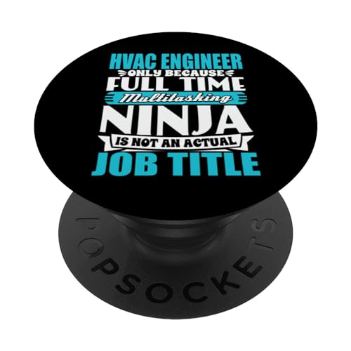 HVAC Engineer Career Job Title Installer Engineering Worker PopSockets Standard PopGrip