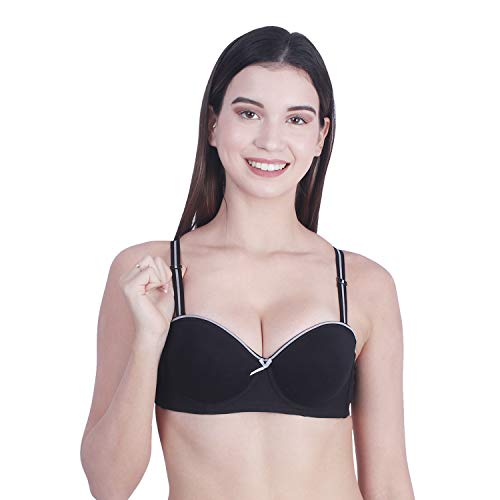 Image of Brachy Women's Poly Cotton Padded Wired Push-Up Bra