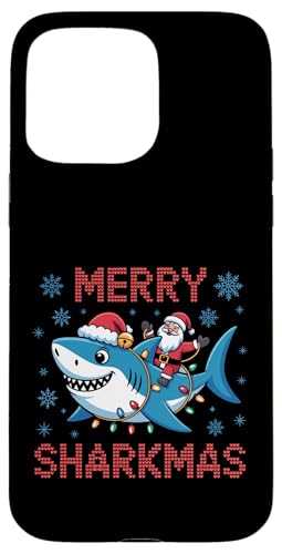 Merry Sharkmas T^V[N ʔ zf[ NX}X AO[Z[^[ X}zP[X iPhone 15 Pro Max p