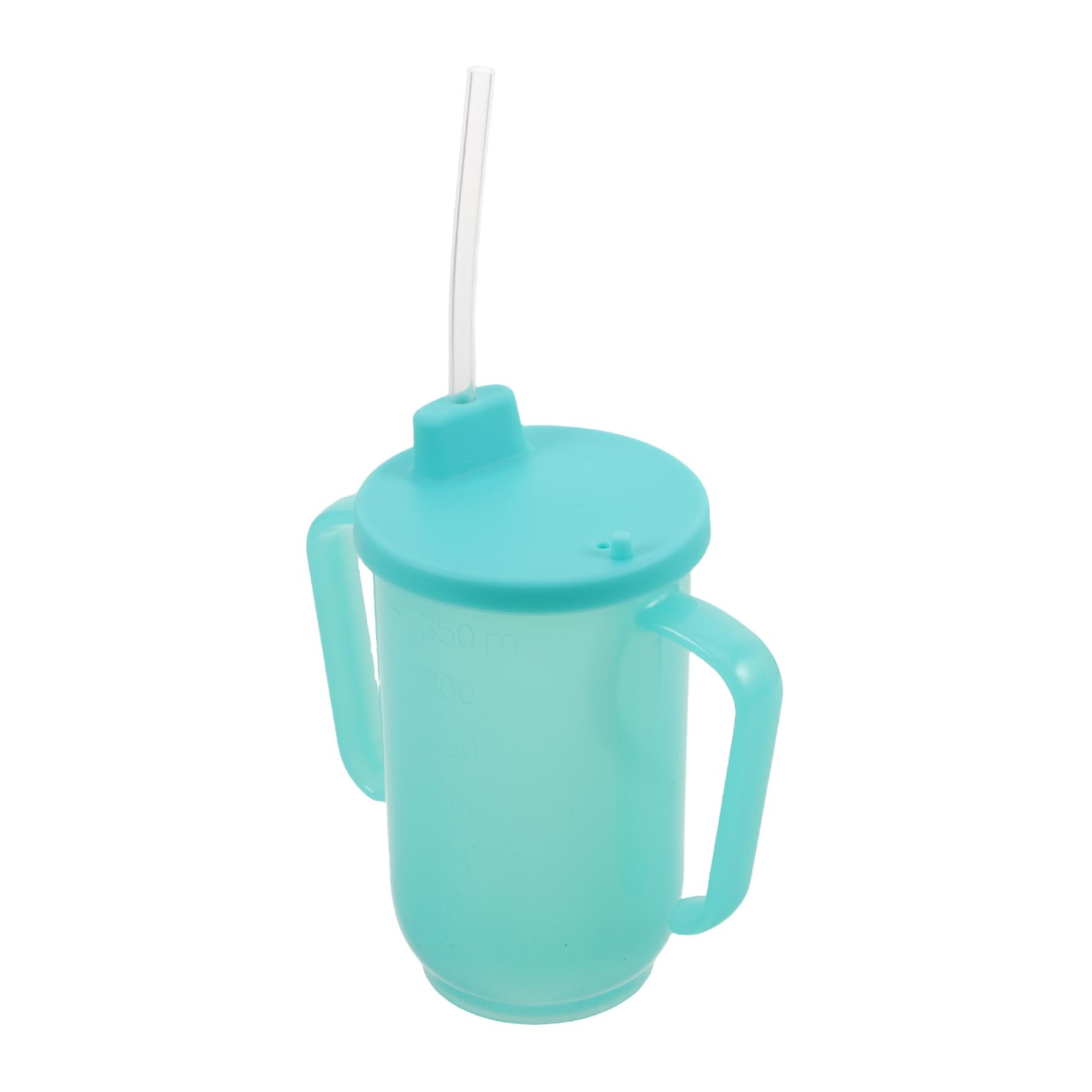 FRCOLOR 2stücke Auslaufsicherer Trinkbecher Mit Strohhalm Für Senioren Und Erwachsene Geeignet Für Wasser Saft Und Flüssige Nahrung Mit Sicherem Deckel Und Ergonomischem Griff Für