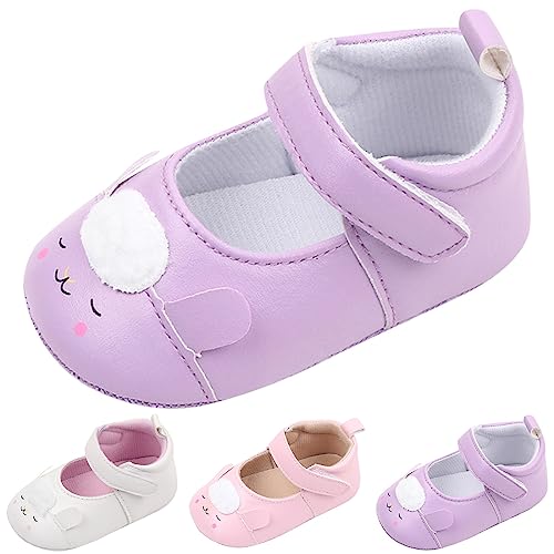 Summer Children Infant Toddler Shoes Boys and Girls Sports Flat Bottom Lightweight Hook Loop Cute (Purple, 5 Infant)2