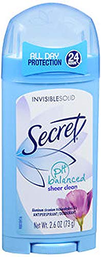 Secret Inv Sol Sheer Clean 2.6 Oz