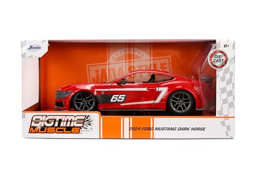 Jada Toys Bigtime Muscle 1:24 Ford Mustang Dark Horse Rojo miniatura 2