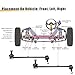 X AUTOHAUX 2pcs Front Sway Bar Links Stabilizer Link Kit for Fiat 500X 2016-2019 for Jeep Compass 2017-2022 for Jeep Renegade 2015-2021 Suspension Kit No.K750795