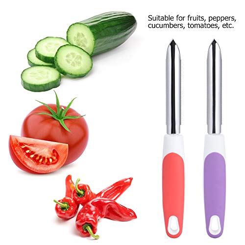Pimenta Corer, núcleo de pepino de abobrinha, conjunto de 2, núcleo de aço inoxidável deseeder núcle