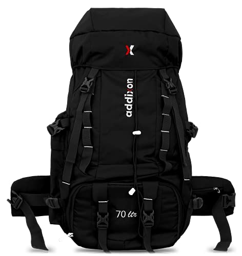 Image of addixon 70L Travel Backpack with Shoe Compartment - Ideal for Hiking, Trekking, and Wanderlust Travelling