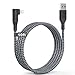 Produktbild Lightning Kabel Winkel [Apple MFI-Zertifiziert] iPhone Ladekabel 3M/10Ft Nylongeflecht Lightning Kabel 90 Grad Anti-Biege Anti-Fraktur 2.4A für iPhone 13 12 11 Pro X XS Max XR Plus 8 7 6s 6 5S Pad Pod