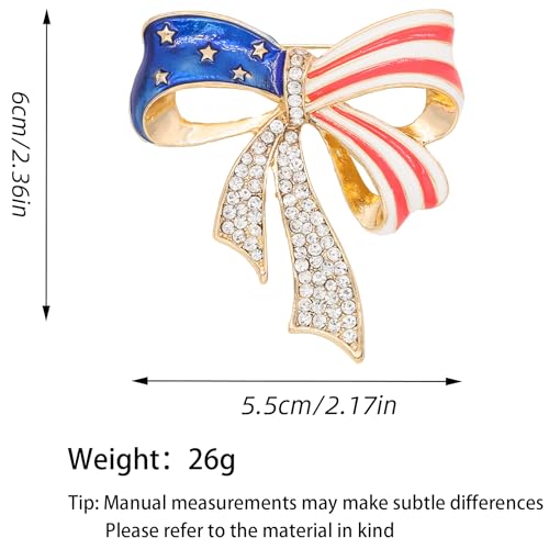 Image of Rhinestone Bow Brooch Vintage Crystal Large Bowknot Brooches for Women Brooch Pin Wedding Fashion Jewelry Accessories,Women Gift
