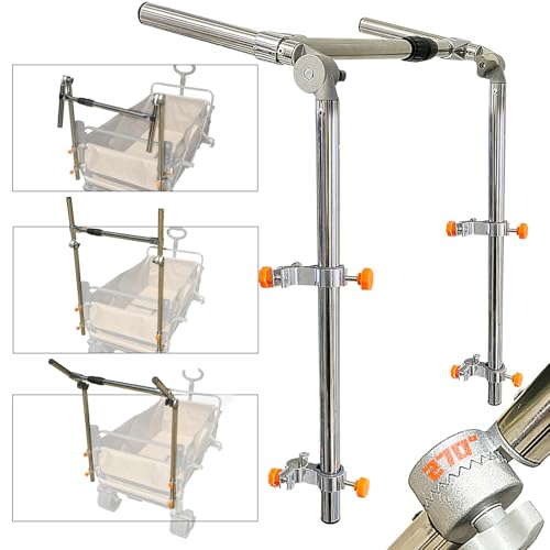 Image of Wagon Push Handle Attachment,Folding Wagon Push Handle，Stainless Steel Forging, Type Suitable for Various Types of Carts