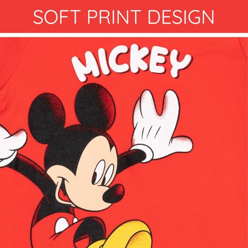 Habiller bébé facilement en été barboteur Mickey rouge 3-6 mois