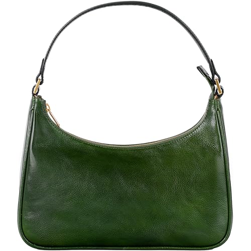 Time Resistance Leather Handbag - Full-Grain Leather Purse for Women – Shoulder Bag Made in Italy