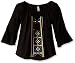 Beautees Girls' Soild Peasant Top